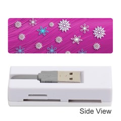 Snowflakes 3d Random Overlay Memory Card Reader (stick)  by Celenk