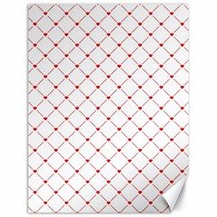 Hearts Pattern Love Design Canvas 18  X 24   by Celenk