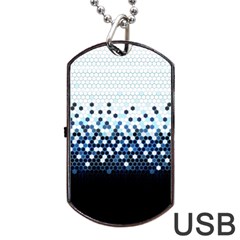 Tech Camouflage Dog Tag Usb Flash (one Side) by jumpercat