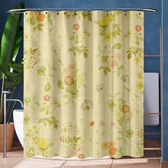 Floral Wallpaper Flowers Vintage Shower Curtain 60  X 72  (medium)  by Celenk