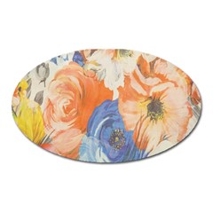 Texture Fabric Textile Detail Oval Magnet by Celenk