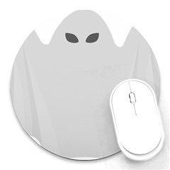 Ghost Halloween Spooky Horror Fear Round Mousepads by Celenk