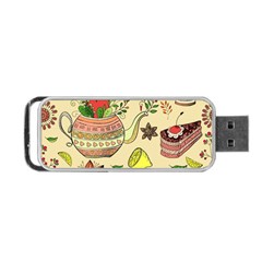 Colored Afternoon Tea Pattern Portable Usb Flash (two Sides) by Bigfootshirtshop