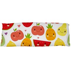 Happy Fruits Pattern Body Pillow Case Dakimakura (two Sides) by Bigfootshirtshop