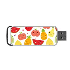 Happy Fruits Pattern Portable Usb Flash (one Side) by Bigfootshirtshop