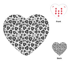 Leopard Heart 02 Playing Cards (heart)  by jumpercat