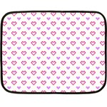 Pixel Hearts Double Sided Fleece Blanket (Mini)  35 x27  Blanket Back