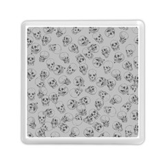 A Lot Of Skulls Grey Memory Card Reader (square)  by jumpercat