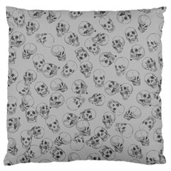 A Lot Of Skulls Grey Standard Flano Cushion Case (two Sides) by jumpercat