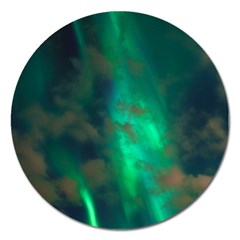 Northern Lights Plasma Sky Magnet 5  (round) by BangZart