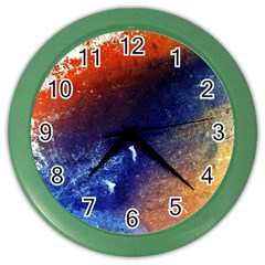 Colorful Pattern Color Course Color Wall Clocks by BangZart