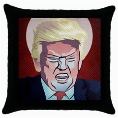 Donald Trump Pop Art President Usa Throw Pillow Case (black) by BangZart