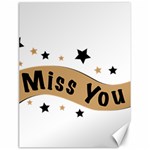 Lettering Miss You Banner Canvas 18  x 24   17.8 x23.08  Canvas - 1