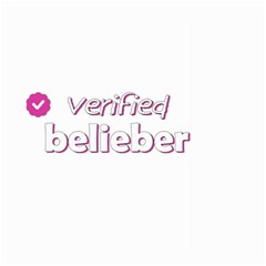 Verified Belieber Large Garden Flag (two Sides) by Valentinaart