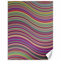 Wave Abstract Happy Background Canvas 18  X 24   by BangZart