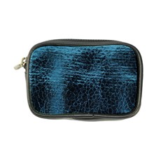 Blue Black Shiny Fabric Pattern Coin Purse by BangZart