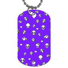 Panda Pattern Dog Tag (one Side) by Valentinaart