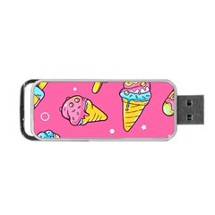 Summer Ice Creams Flavors Pattern Portable Usb Flash (two Sides) by Bigfootshirtshop