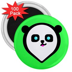 Panda Bear 3  Magnets (100 Pack) by Celenk