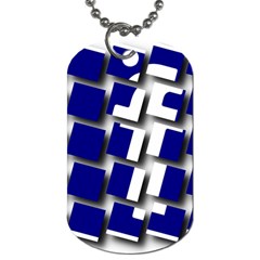 Facebook Social Media Network Blue Dog Tag (one Side) by Celenk