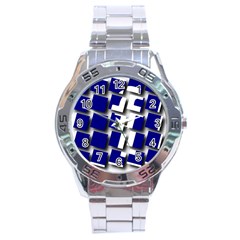 Facebook Social Media Network Blue Stainless Steel Analogue Watch by Celenk