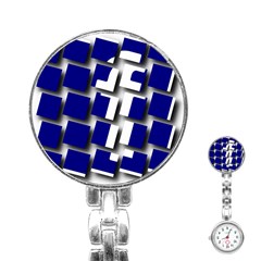 Facebook Social Media Network Blue Stainless Steel Nurses Watch by Celenk