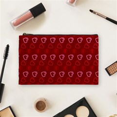 Valentine s Day Cosmetic Bag (medium) by PattyVilleDesigns