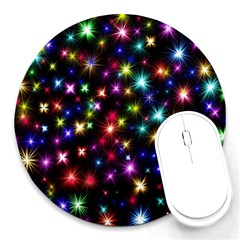 Fireworks Rocket New Year S Day Round Mousepads by Celenk