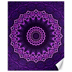 Mandala Purple Mandalas Balance Canvas 11  X 14   by Celenk