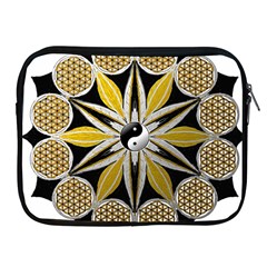 Mandala Yin Yang Live Flower Apple Ipad 2/3/4 Zipper Cases by Celenk