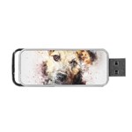 Dog Animal Pet Art Abstract Portable USB Flash (One Side) Front