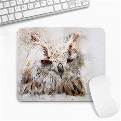 Bird Owl Animal Art Abstract Large Mousepads by Celenk