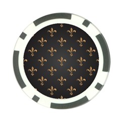 Fleur De Lis Poker Chip Card Guard by NouveauDesign