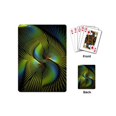 Fractal Abstract Design Fractal Art Playing Cards (mini)  by Celenk