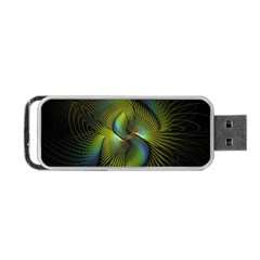 Fractal Abstract Design Fractal Art Portable Usb Flash (two Sides) by Celenk