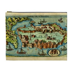 Medeival Ancient Map Fortress Cosmetic Bag (xl) by Celenk