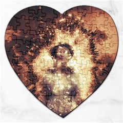 Science Fiction Teleportation Jigsaw Puzzle (heart) by Celenk