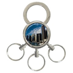 Skyscraper City Architecture Urban 3-ring Key Chains by Celenk