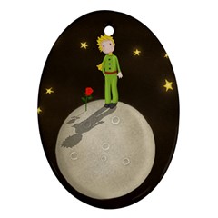 The Little Prince Oval Ornament (two Sides) by Valentinaart