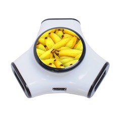 Yellow Banana Fruit Vegetarian Natural 3-port Usb Hub by Celenk