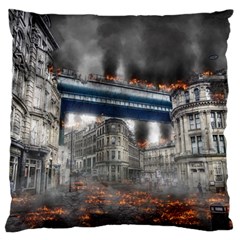 Destruction City Building Large Flano Cushion Case (two Sides) by Celenk