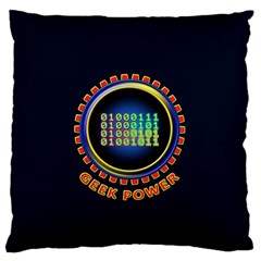 Geek Power Standard Flano Cushion Case (one Side) by linceazul