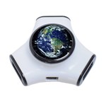 Earth Internet Globalisation 3-Port USB Hub Front