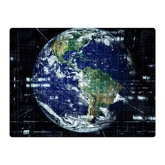 Earth Internet Globalisation Double Sided Flano Blanket (mini)  by Celenk