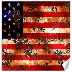 American Flag Usa Symbol National Canvas 16  X 16   by Celenk