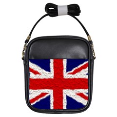 Union Jack Flag National Country Girls Sling Bags by Celenk