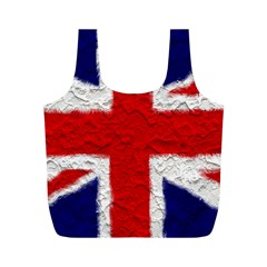 Union Jack Flag National Country Full Print Recycle Bags (m)  by Celenk