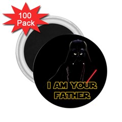 Darth Vader Cat 2 25  Magnets (100 Pack)  by Valentinaart