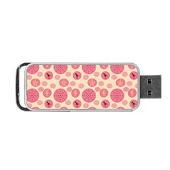 Cream Retro Dots Portable Usb Flash (two Sides) by snowwhitegirl