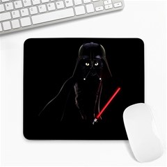 Darth Vader Cat Large Mousepads by Valentinaart